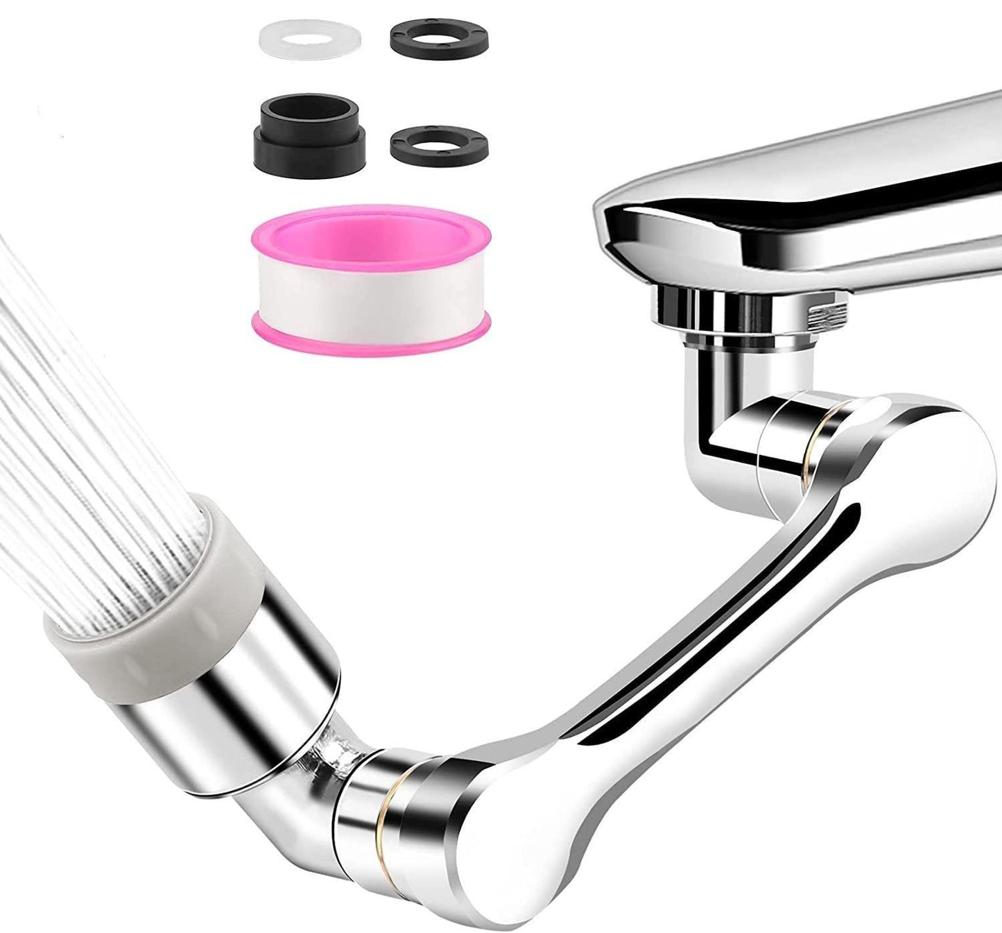 360° Swivel Faucet Head – Dual Water Modes for Kitchen & Bathroom