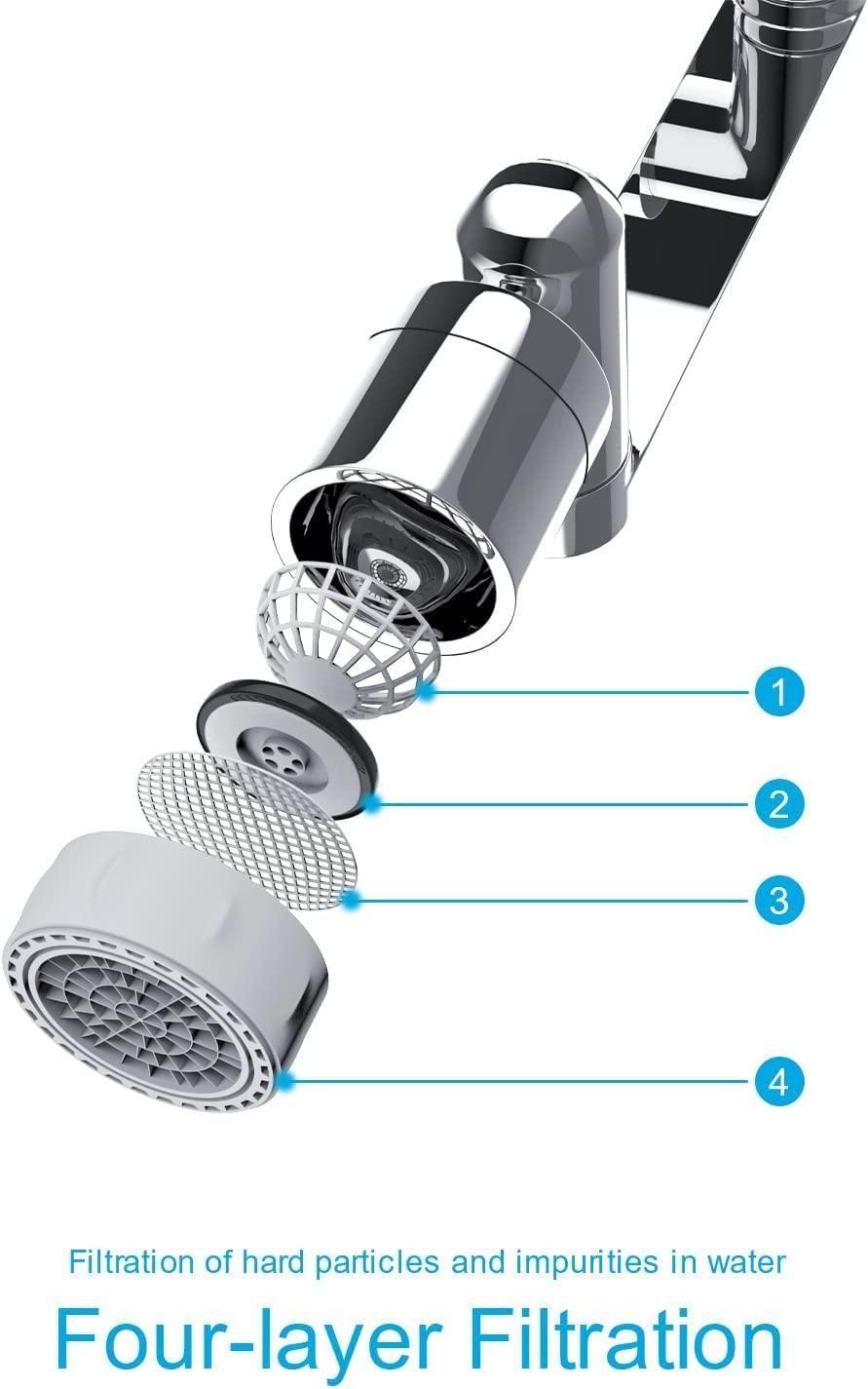 360° Swivel Faucet Head – Dual Water Modes for Kitchen & Bathroom